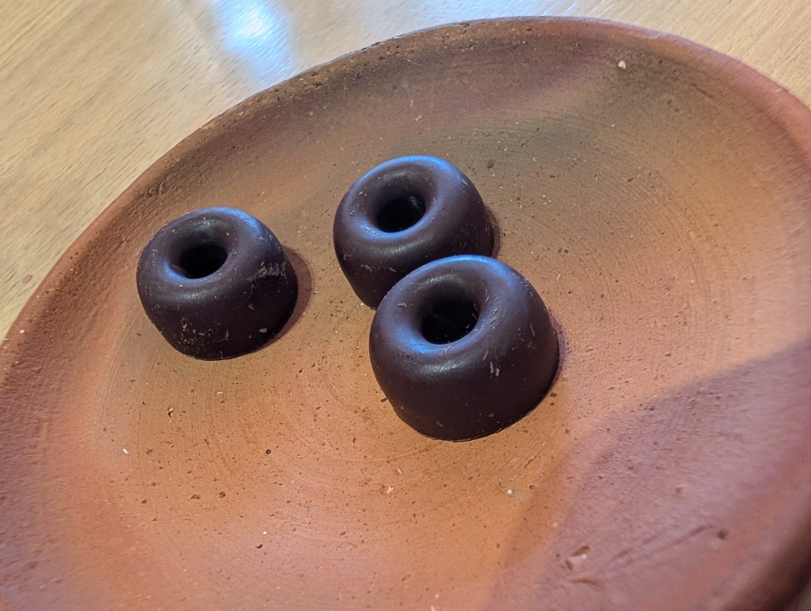 Chocolate rings to finish.