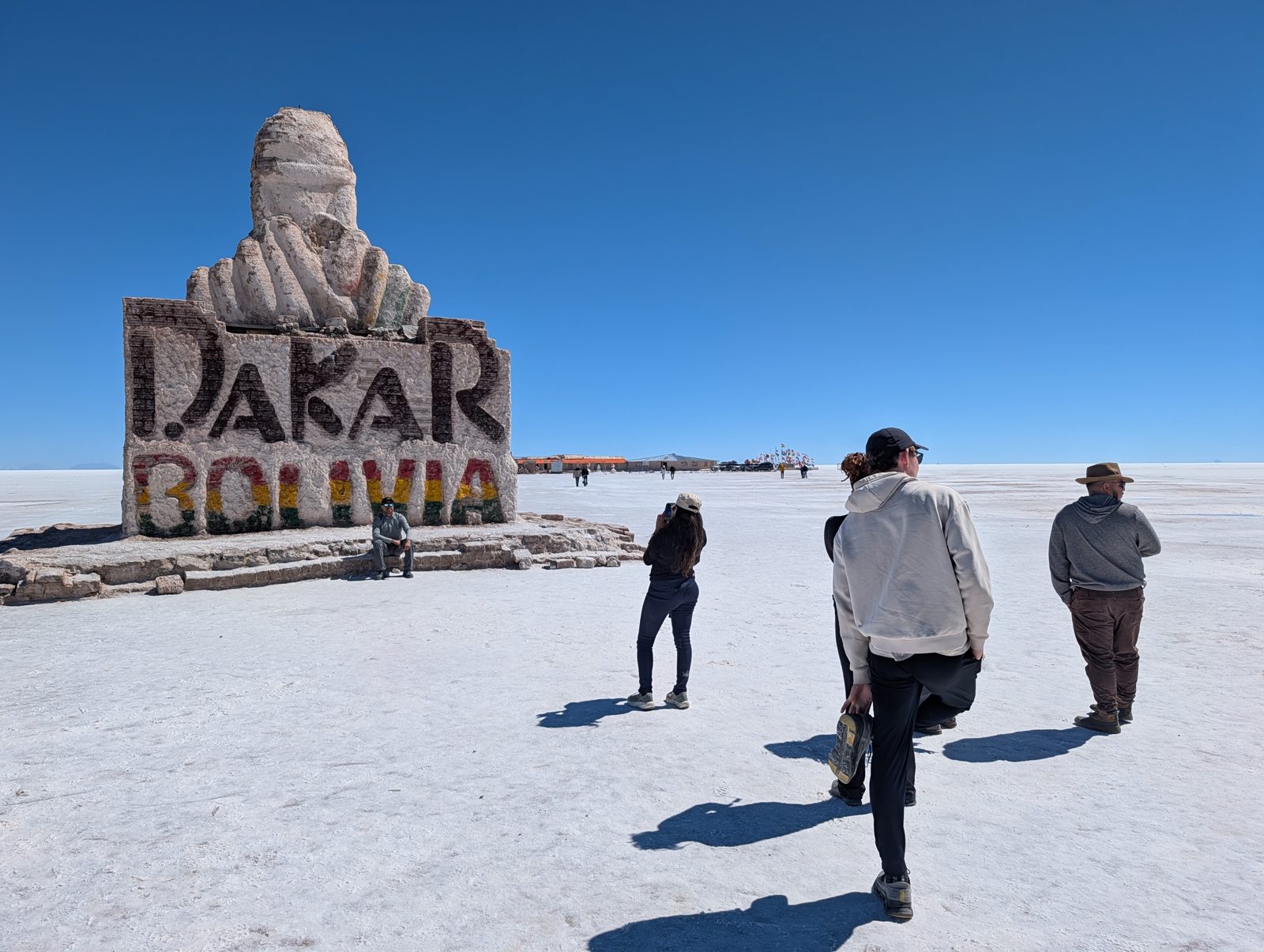 The Dakar monument, from the rally's Bolivian years.