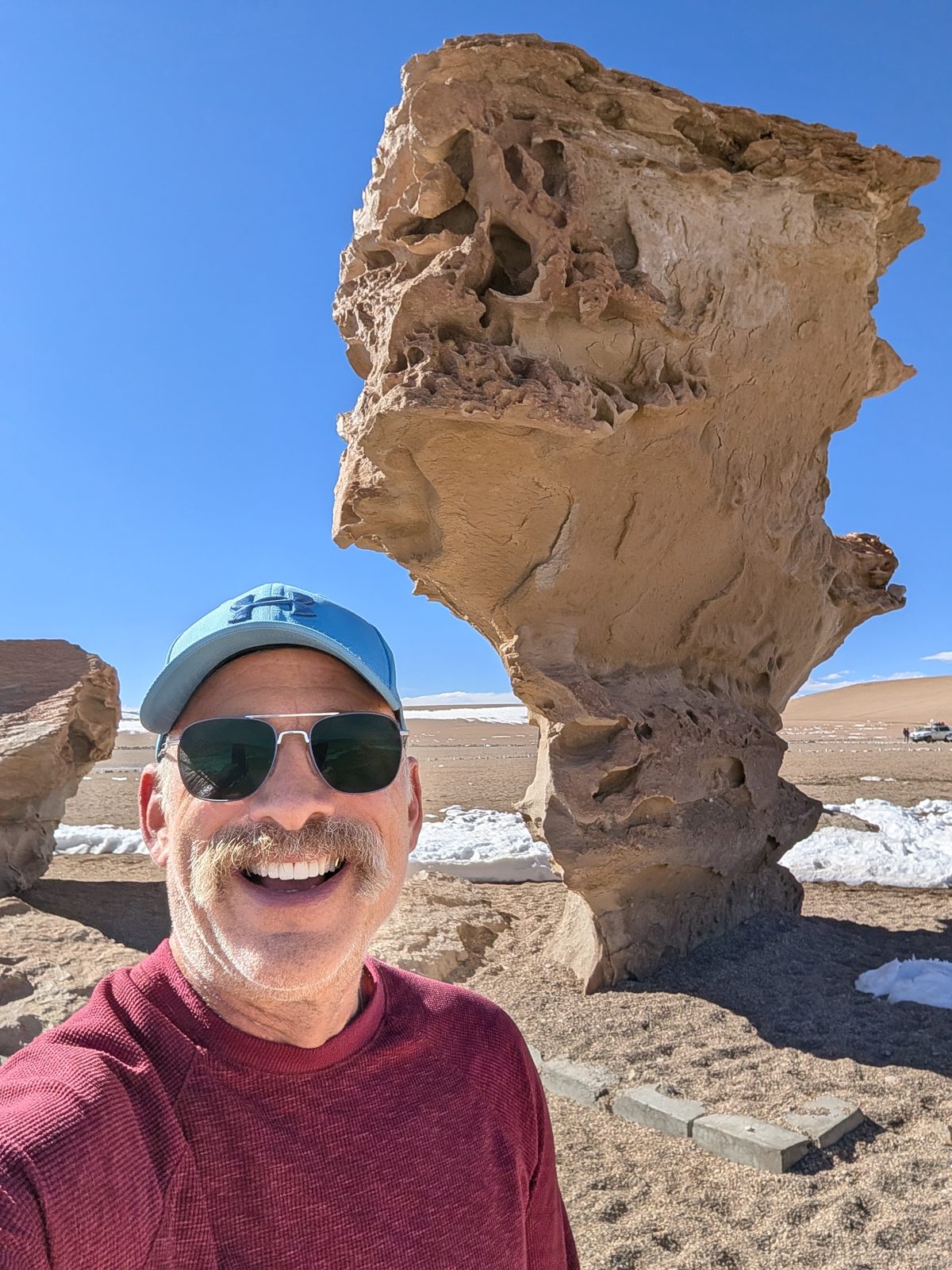 The Árbol de Piedra, a rock carved into a tree by wind and sand.