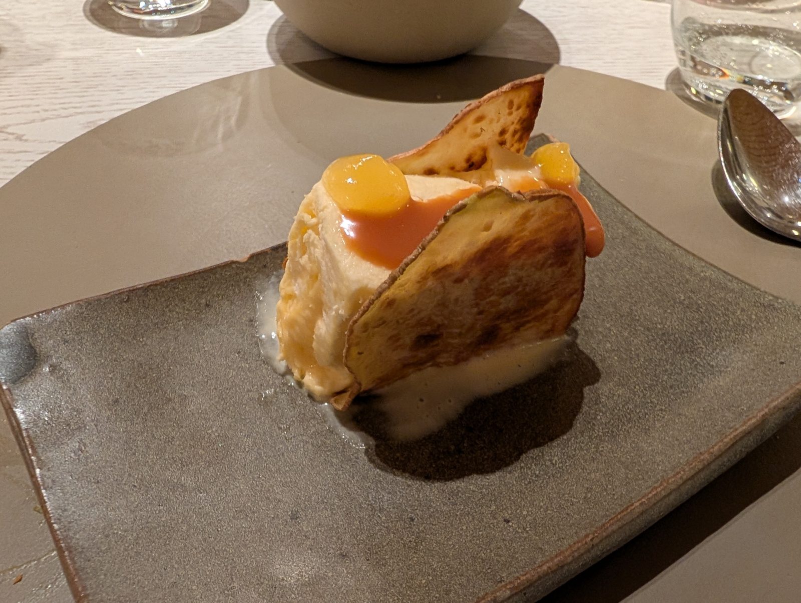 Dessert, torched.