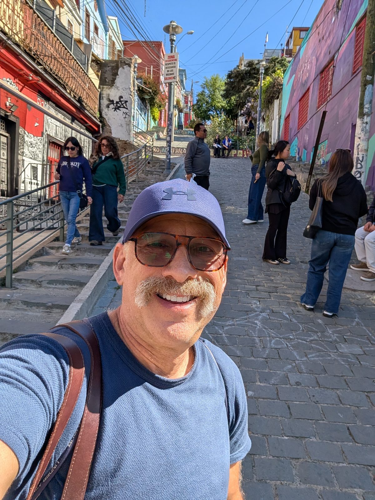 Walking down to the port.