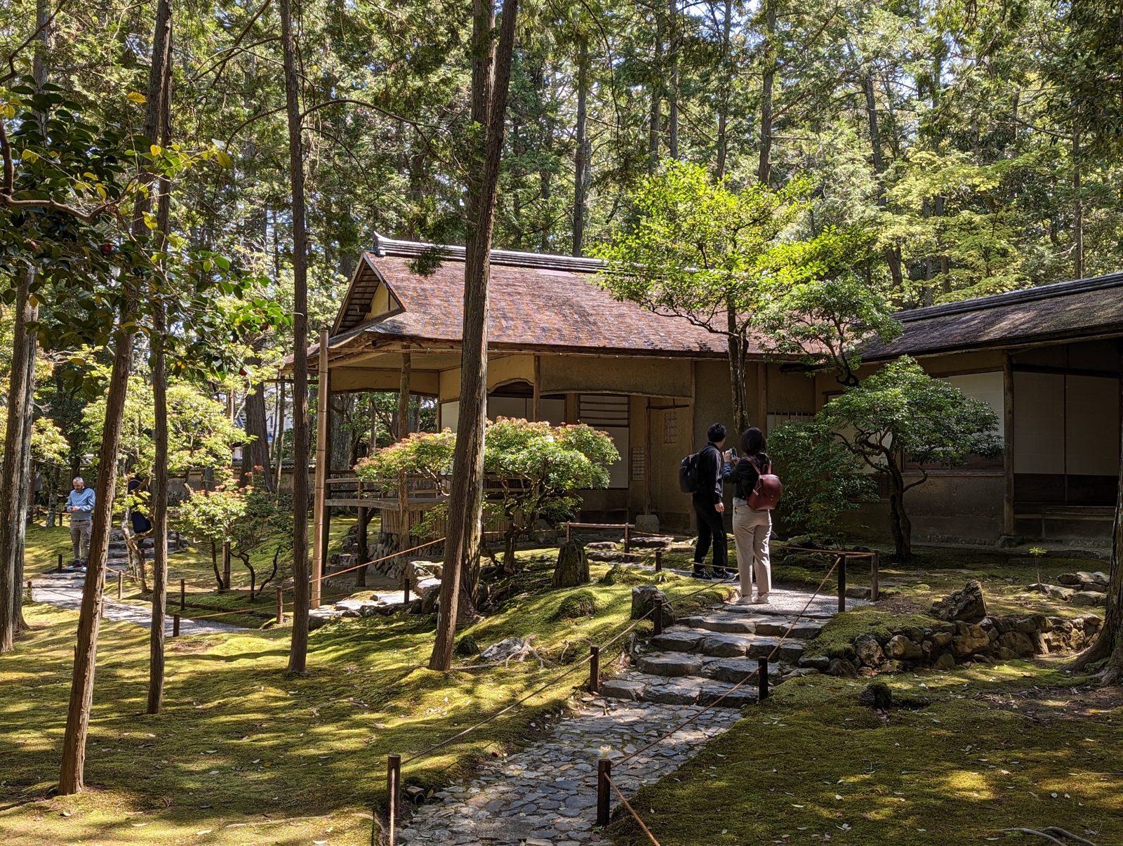 The tea house.